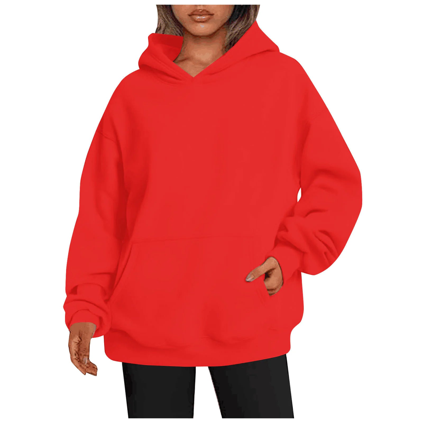 Chic Pocketed Women’s Hoodie – Casual Streetwear