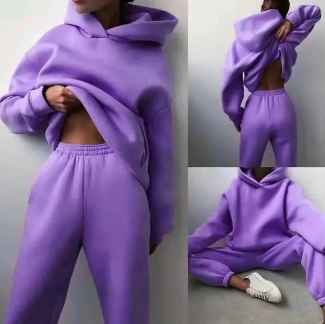 Women's Hooded Tracksuit - Fromathena